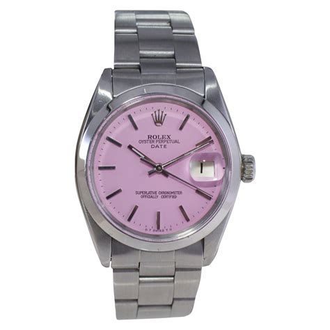 women's pink face rolex.